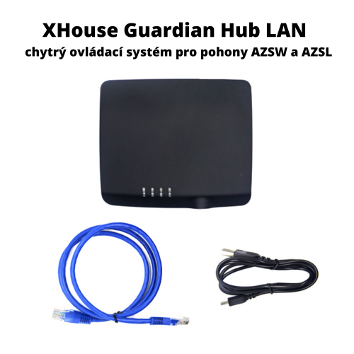 XHouse Guardian Hub LAN – chytrý ovládací systém pro pohony AZSW a AZSL